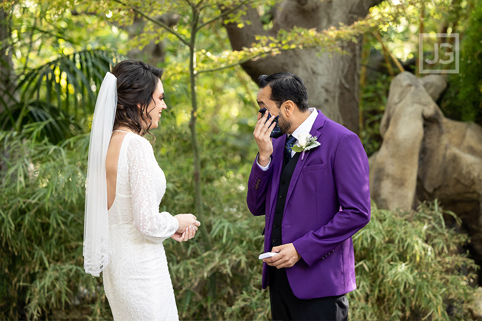 Groom Crying