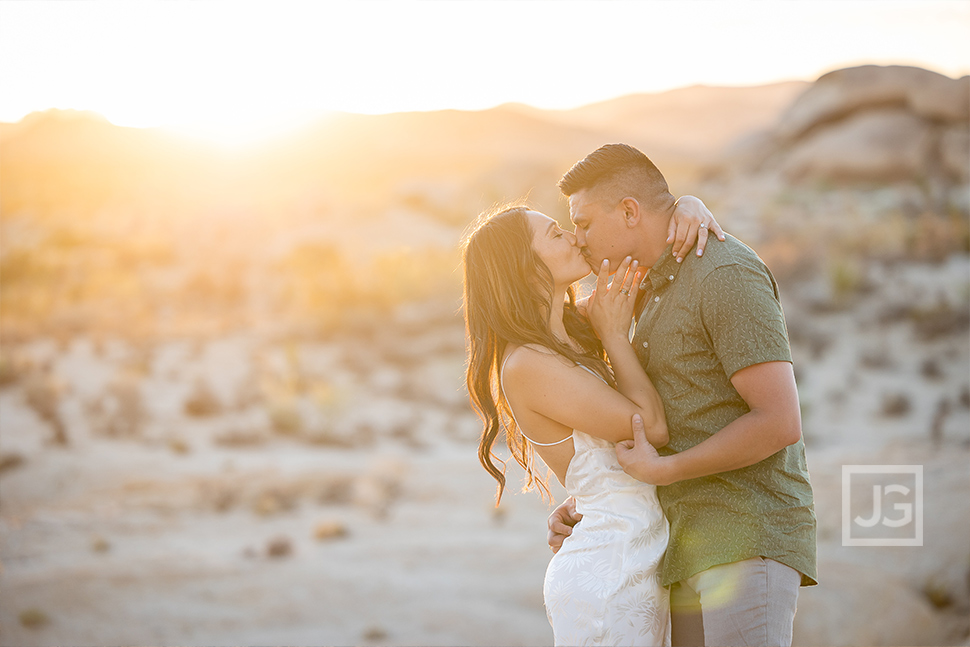 A kiss at sunset