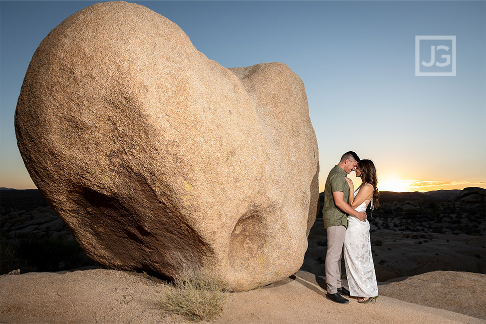 Heart Rock Engagement Photo