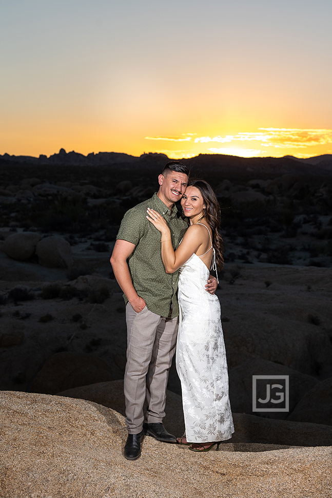Sunset Engagement Photos in Desert