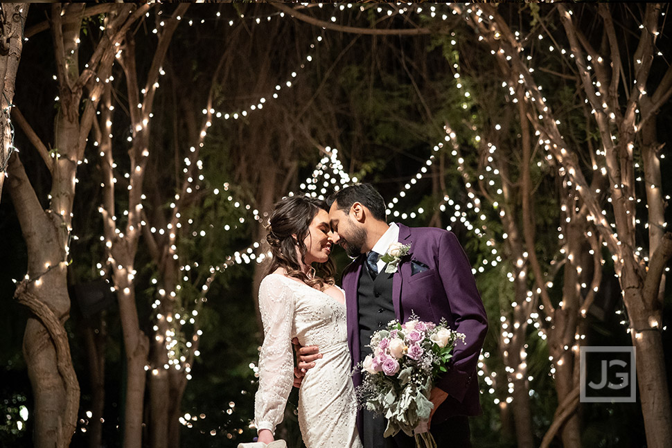 Wedding Photo with Lights