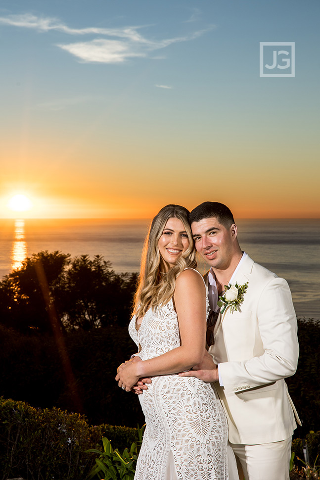 Wedding Portrait at Sunset