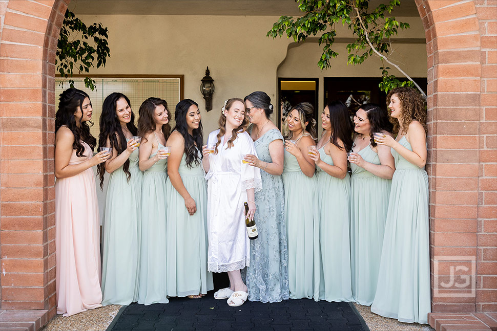 Bride and Bridesmaids