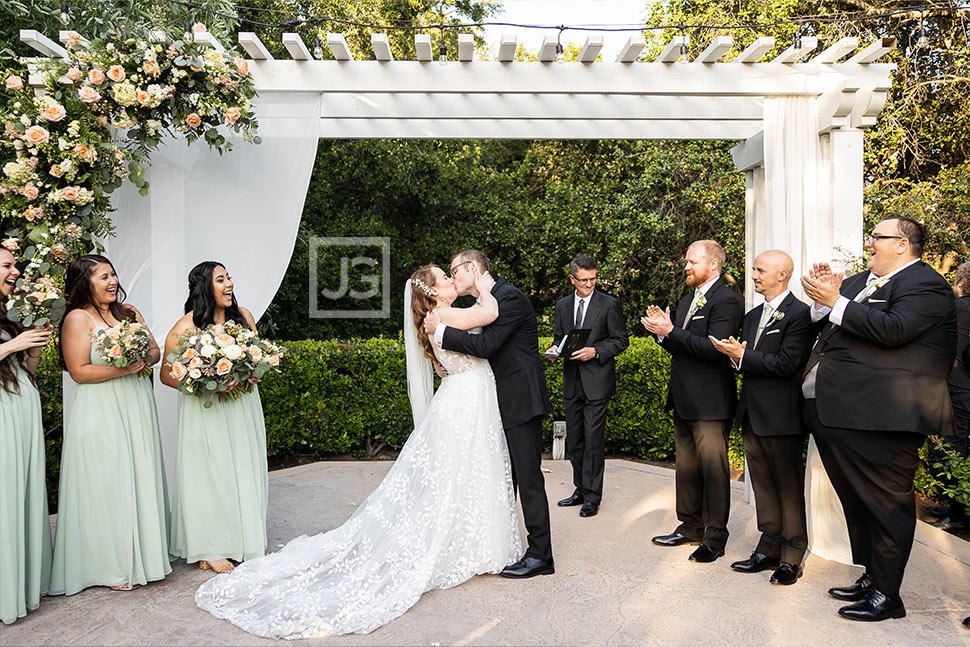 First Kiss Wedding Ceremony