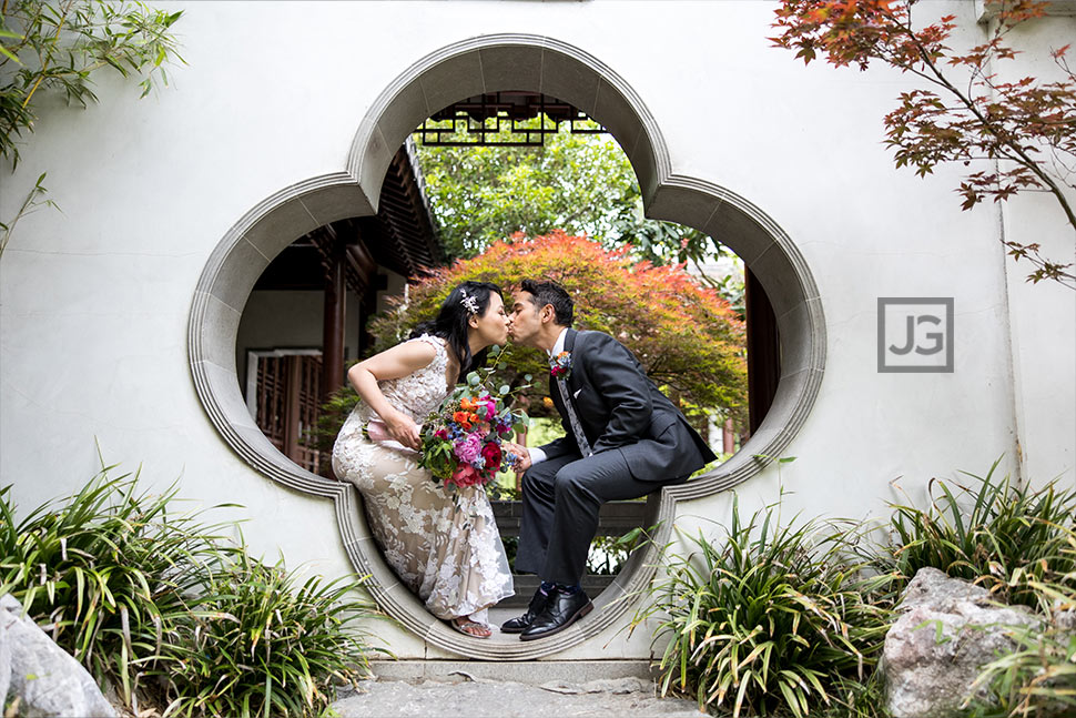 Wedding Photography Chinese Garden Entrance