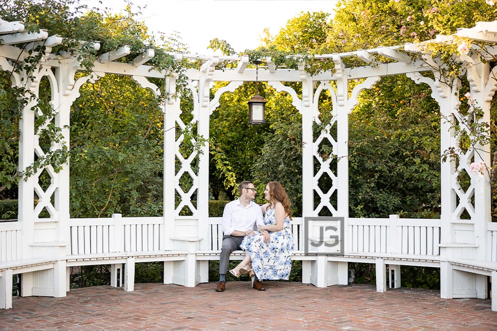 Engagement Photos with Gazebo