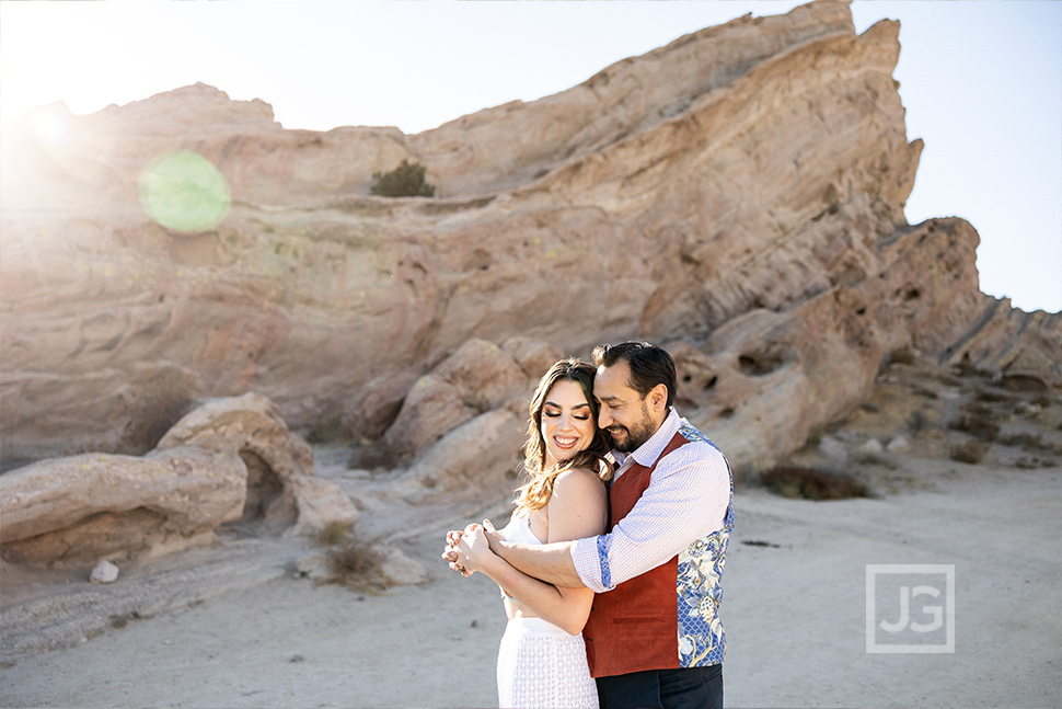 Hugging at Vasquez Rocks