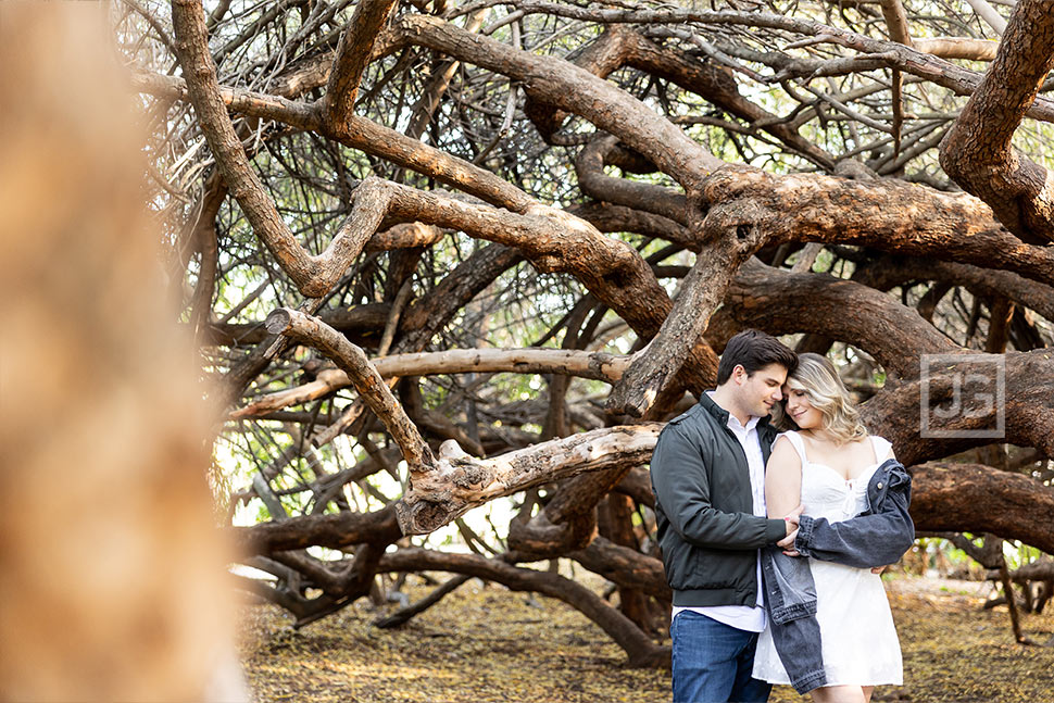 LA Arboretum Engagement Photography