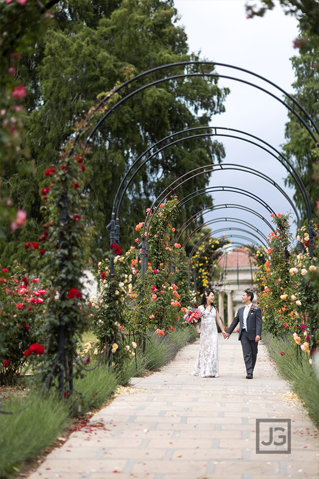 Rose Garden Wedding Photos Huntington Library