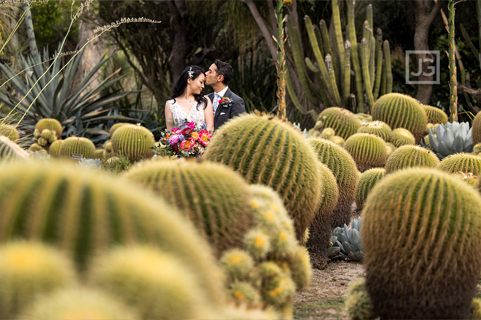 Huntington Library Wedding Photos Cactus Garden 