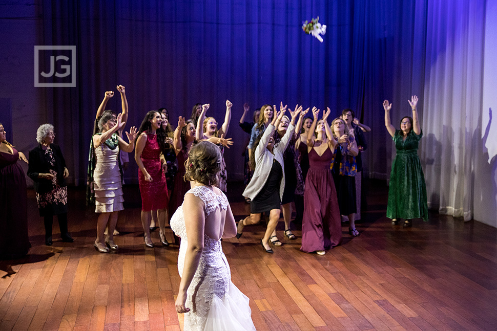 Bouquet Toss at Padua Hills