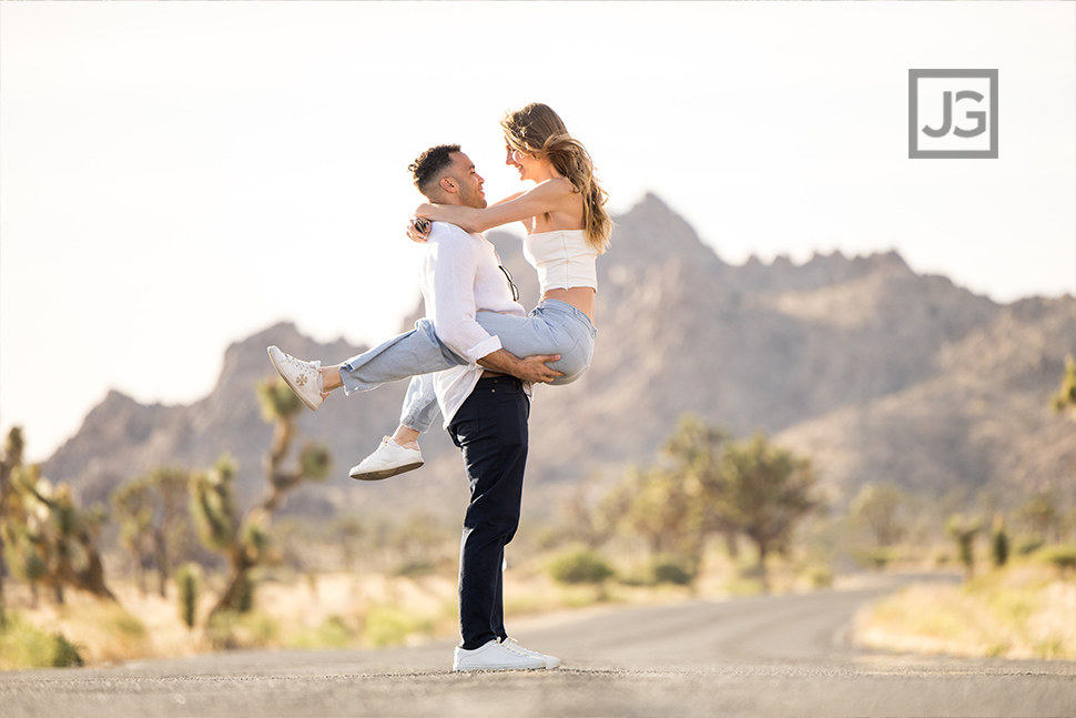 Sweet and intimate engagement photo