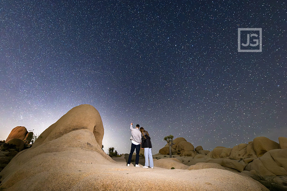 Engagement Photography with stars