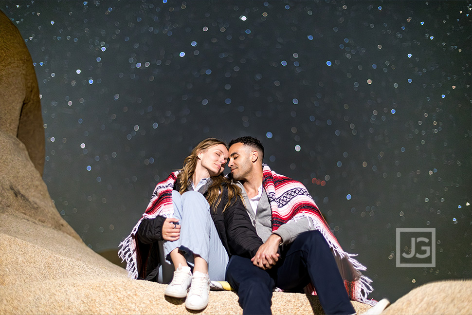 Cuddling under the stars