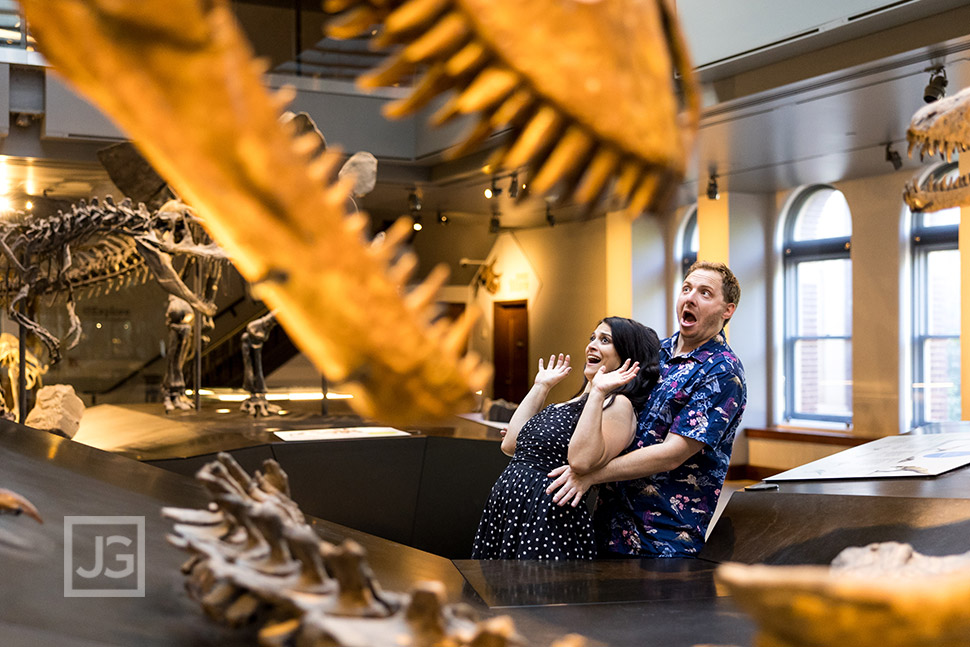 Silly Photo with a Dinosaur