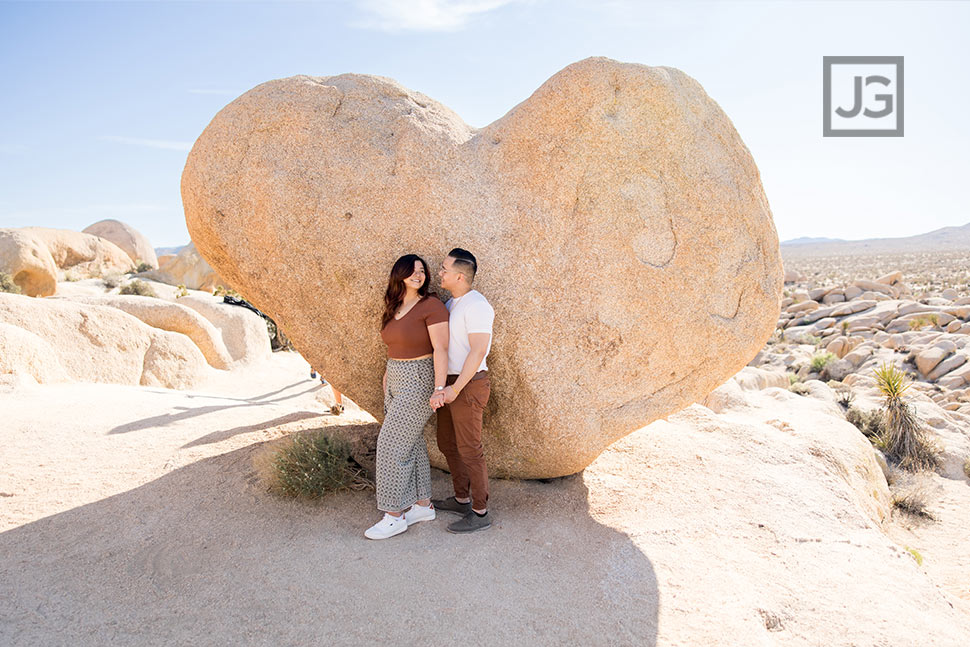 Engagement Photo at Heart Rock