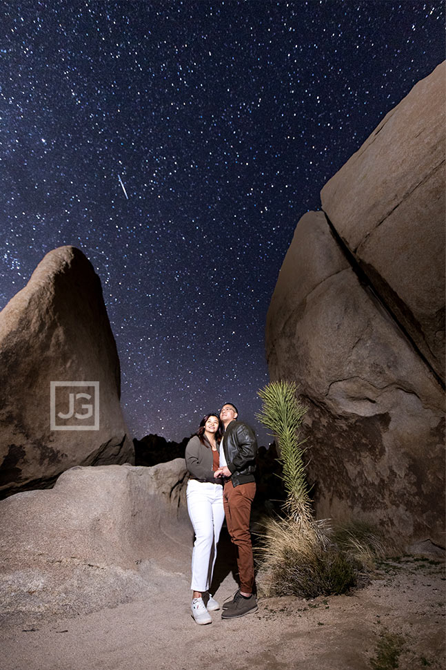 Engagement Photo with Stars