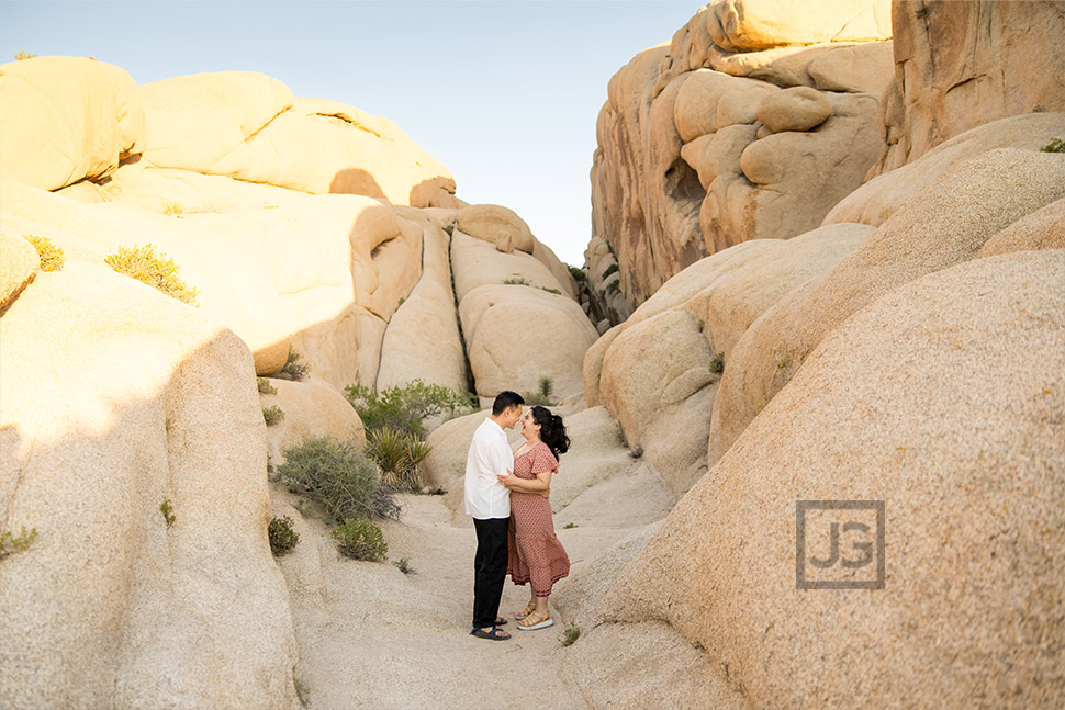 Surrounded by rocks