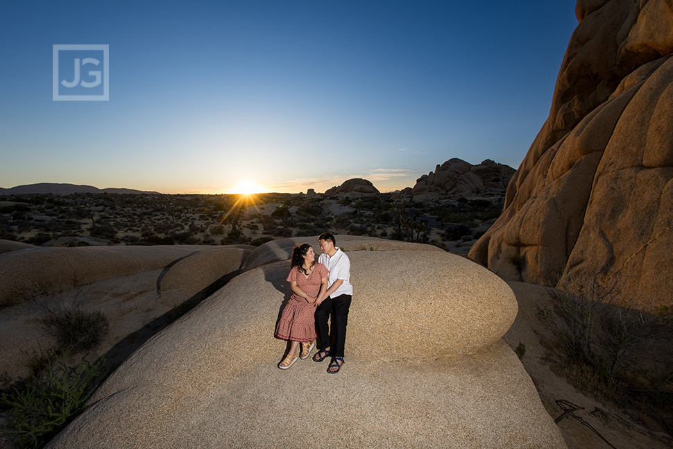 Sunset on the rocks
