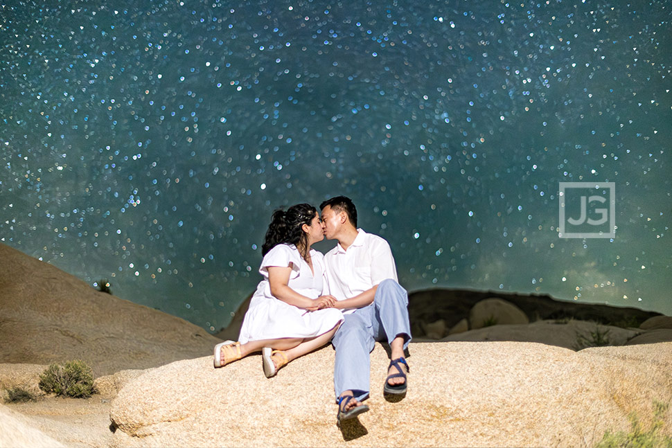 Engagement Photo with Stars