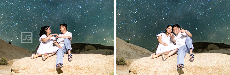 Engagement Photos with Stars
