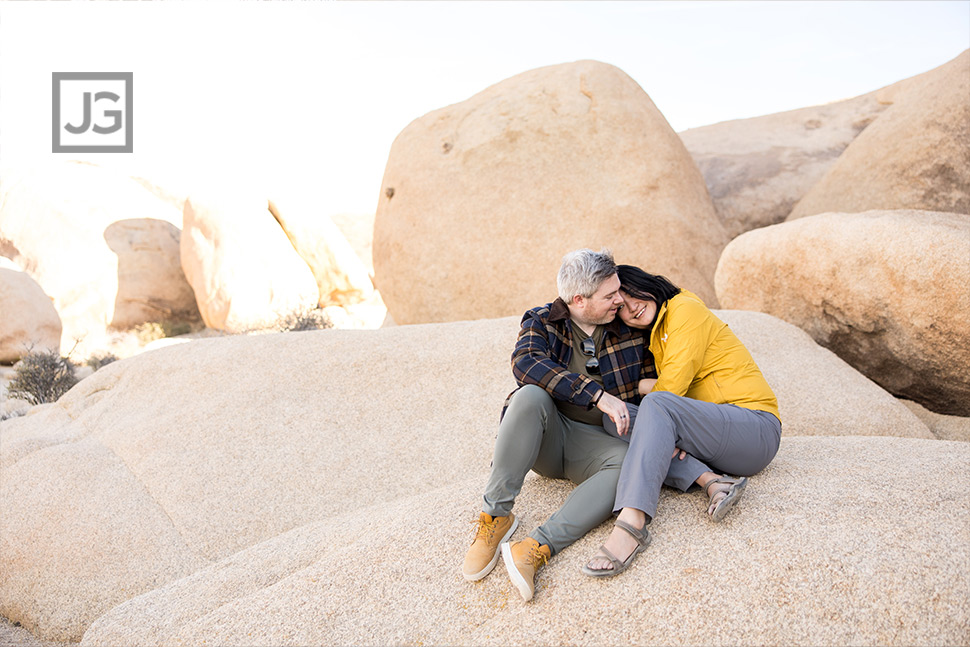 Sitting on Rocks