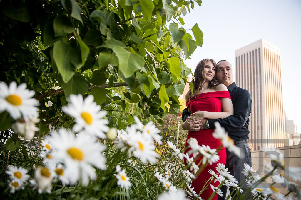 Walt Disney Concert Hall Engagement Photography Garden