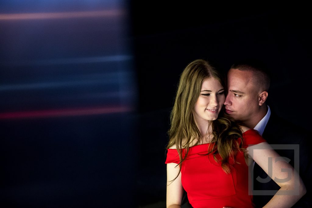 Engagement Photography Downtown at Night