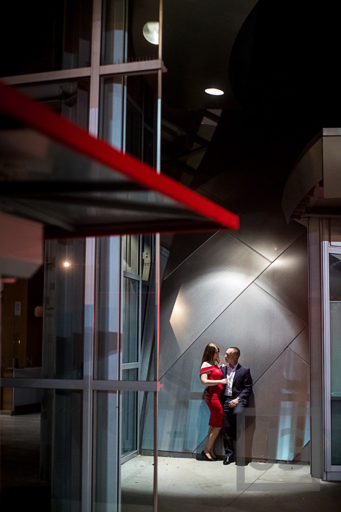 Engagement Photography Downtown at Night