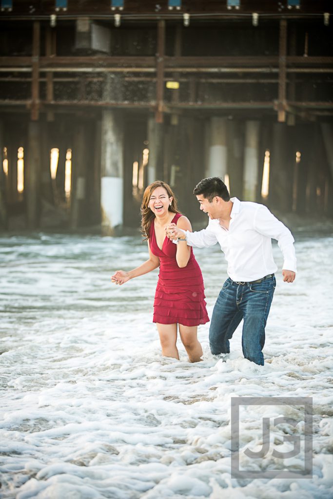 Santa Monica beach and pier