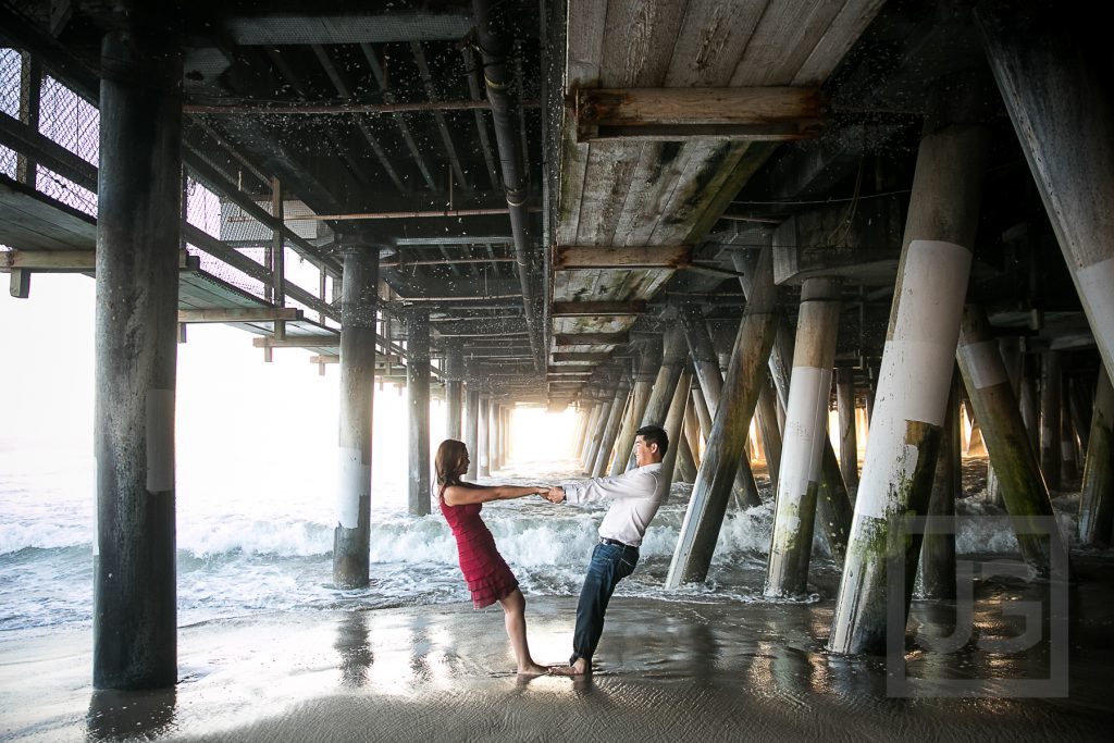 Santa Monica beach and pier