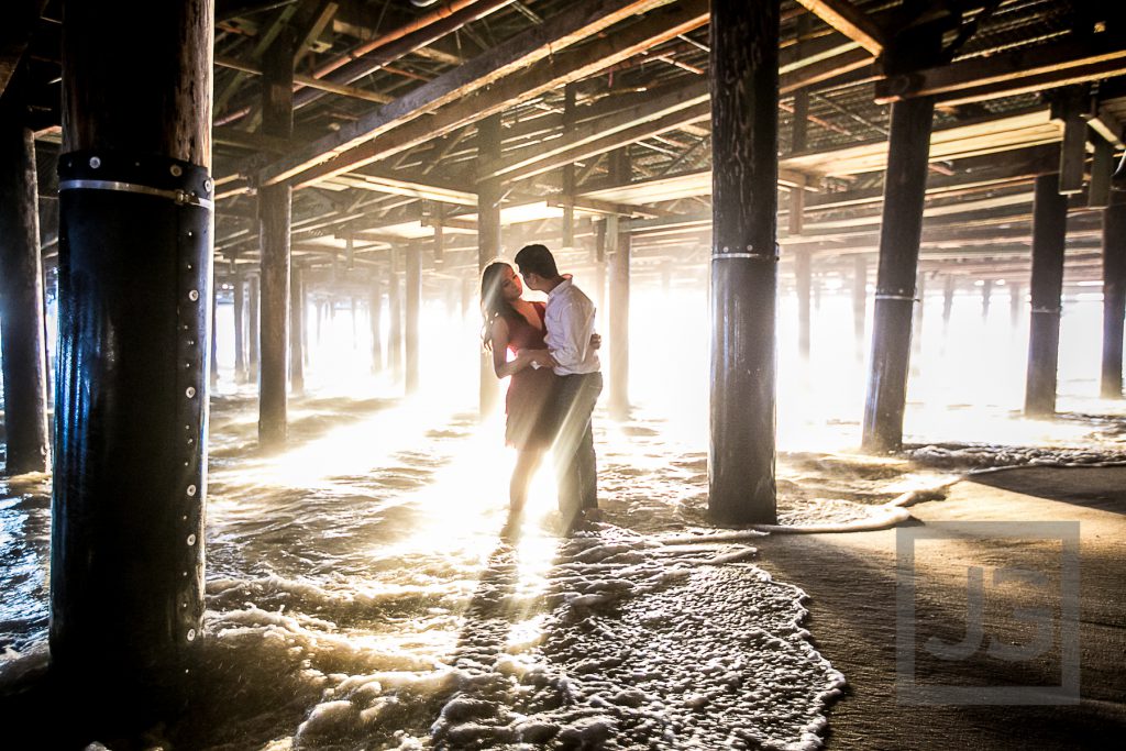 Santa Monica beach and pier