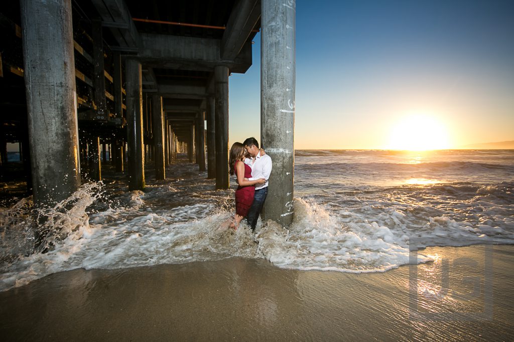 Santa Monica beach and pier