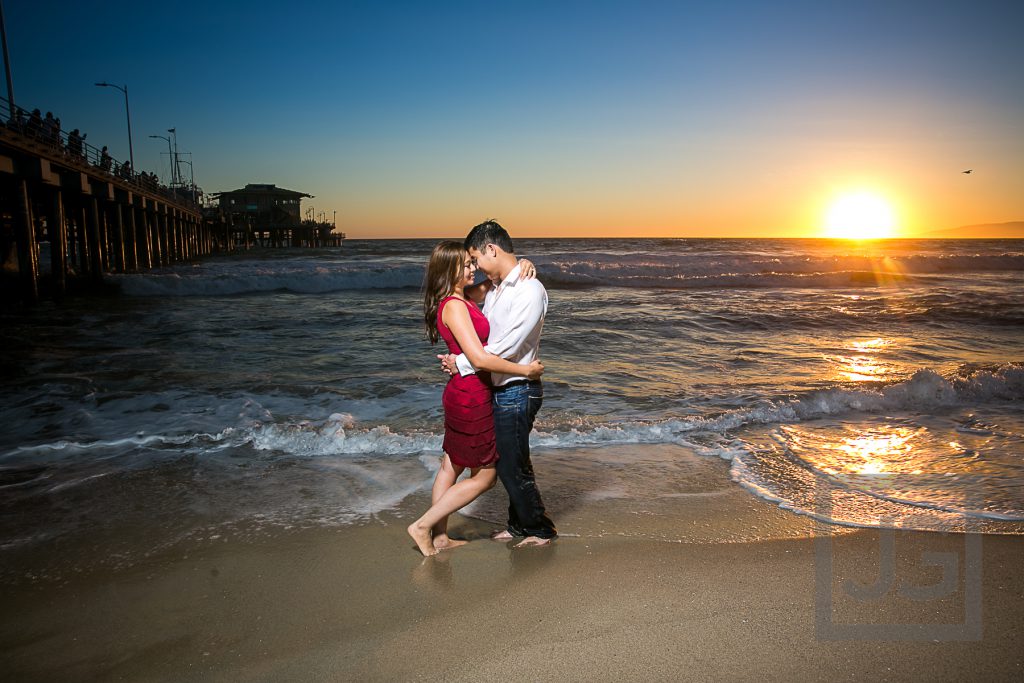 Santa Monica beach and pier