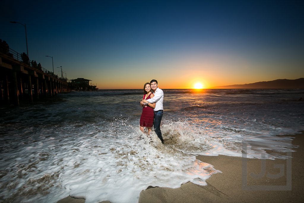 Santa Monica beach and pier