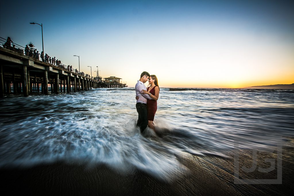 Santa Monica beach and pier