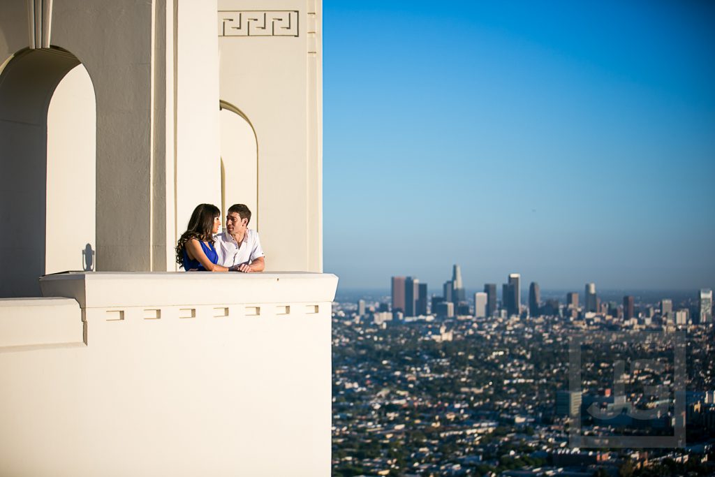 Griffith Observatory engagement photo