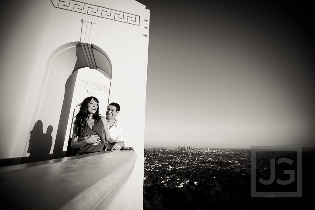 Griffith Observatory engagement photo