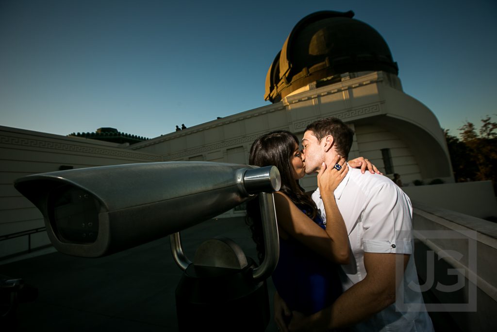 Griffith Observatory engagement photo