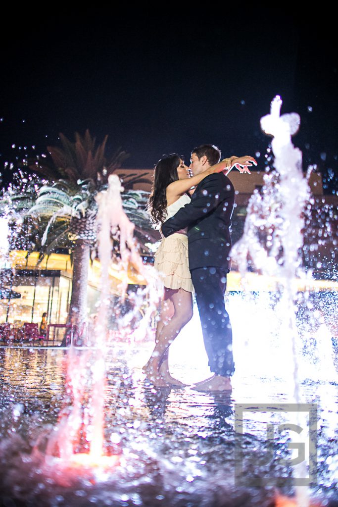 downtown Los Angeles, water fountain, Grand Park