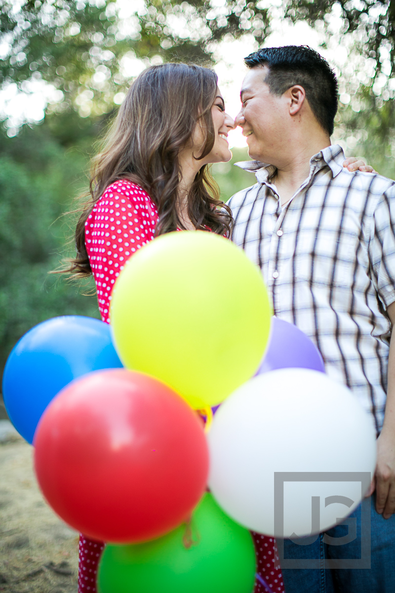 Engagement Photos with Balloons