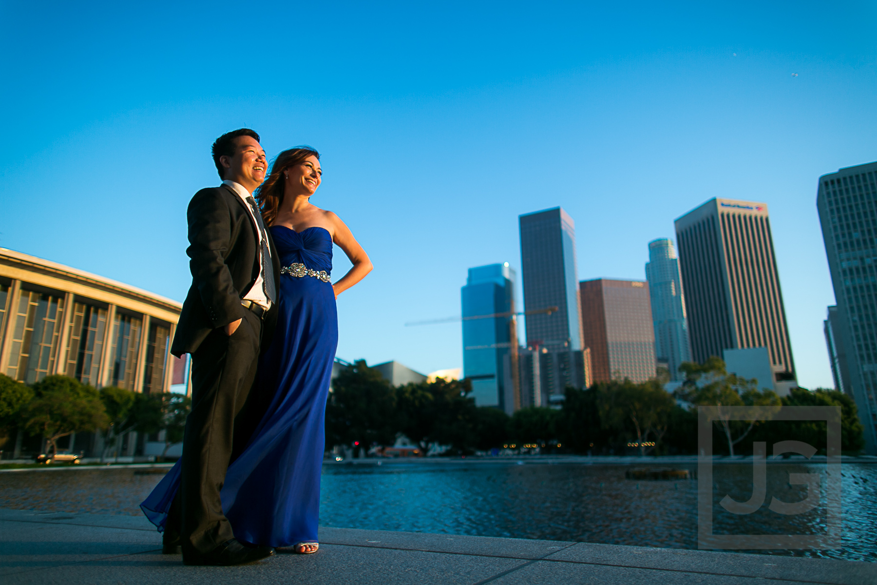 Downtown Los Angeles Engagement Photography