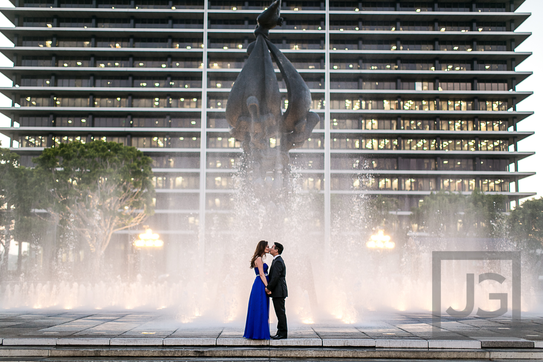 Downtown Los Angeles Engagement Photography