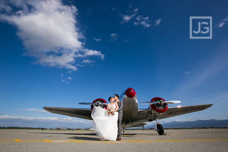 Cal Aero Events Wedding Photography Chino Airport | Inge & Danny