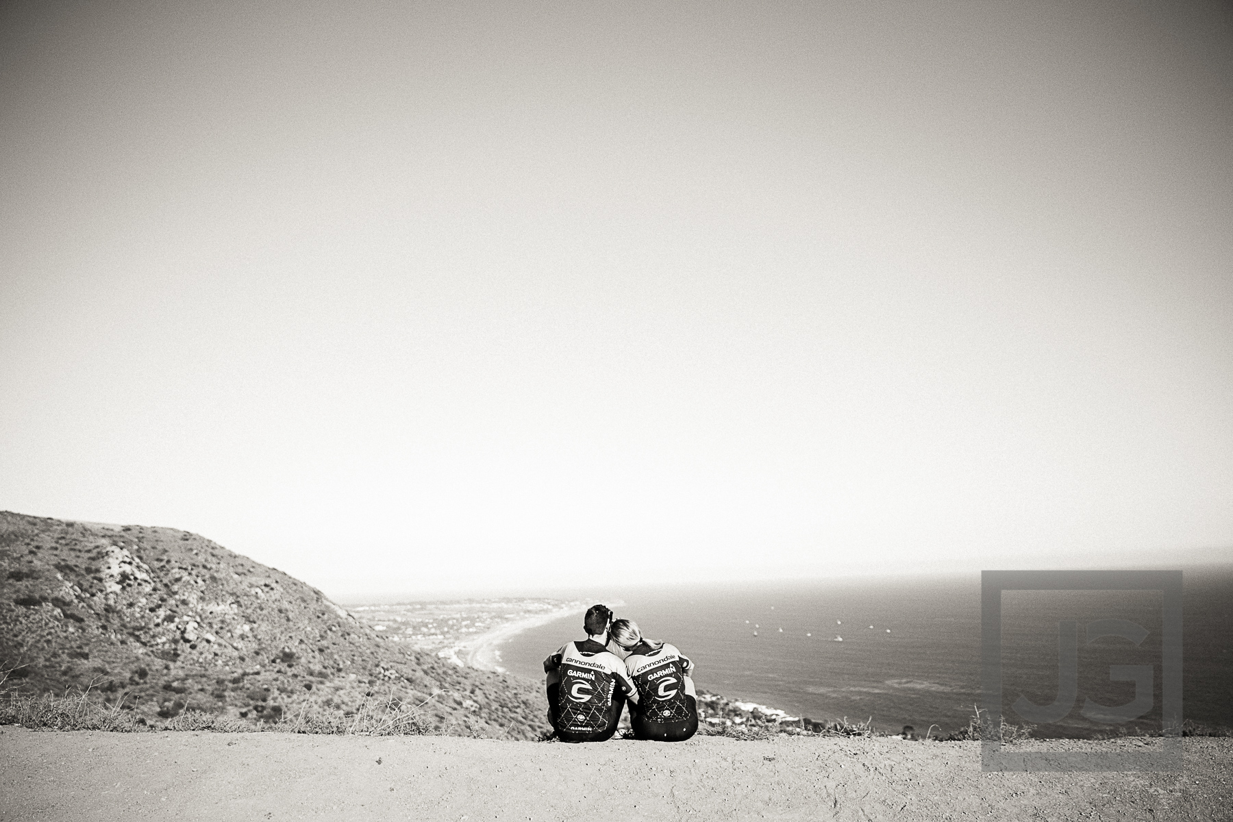 Engagement Photography Cycling in Malibu Canyon