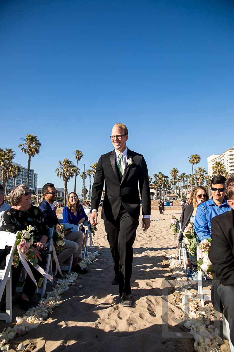 Hilton Waterfront Wedding Ceremony on Beach