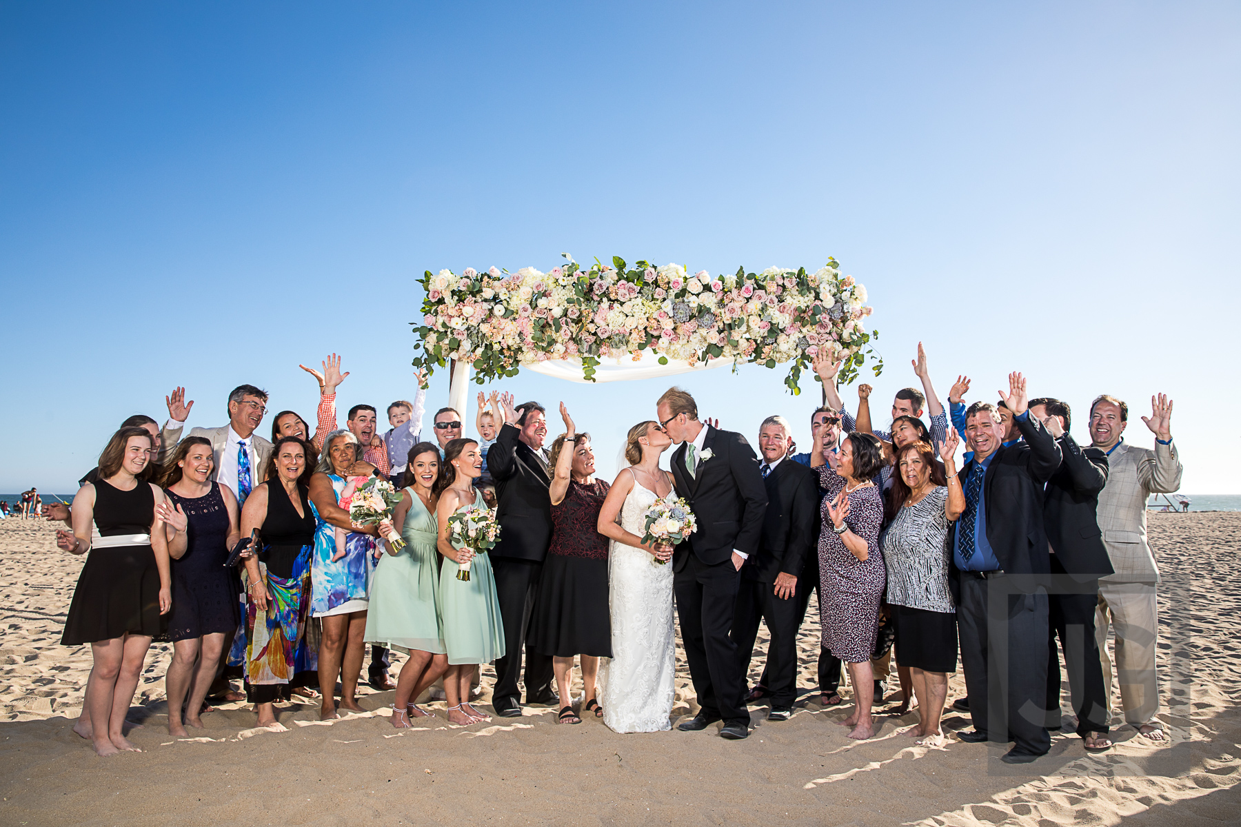 Hilton Waterfront Wedding Formals on Beach