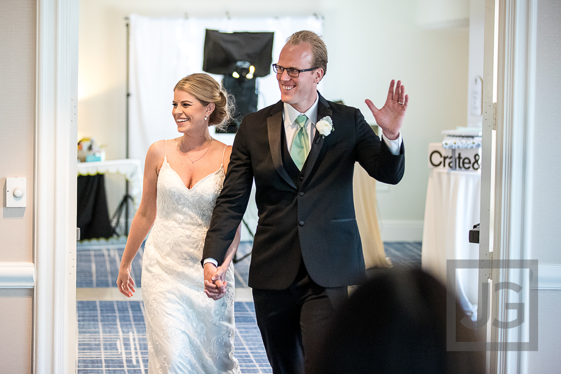 Hilton Waterfront Wedding Reception Grand Entrance