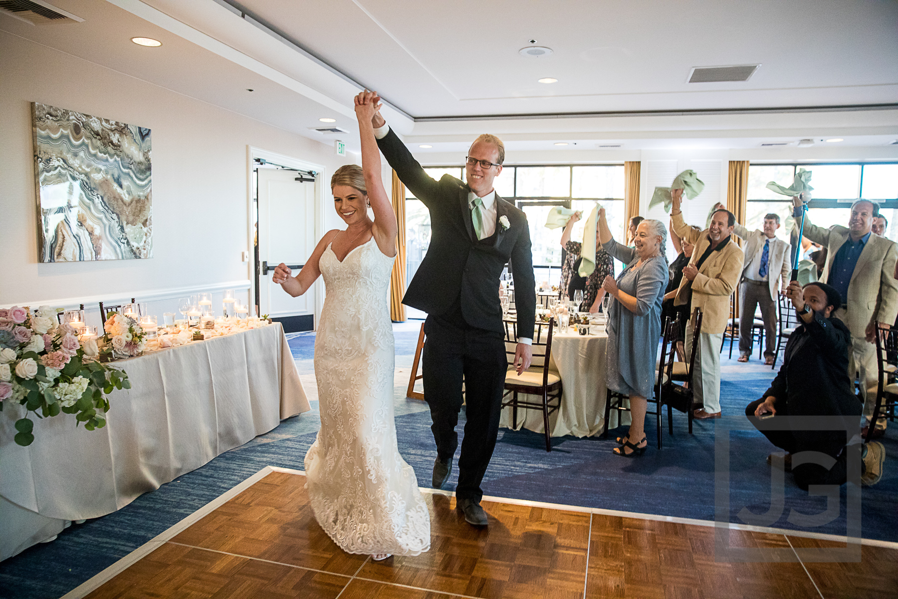 Hilton Waterfront Wedding Reception Grand Entrance