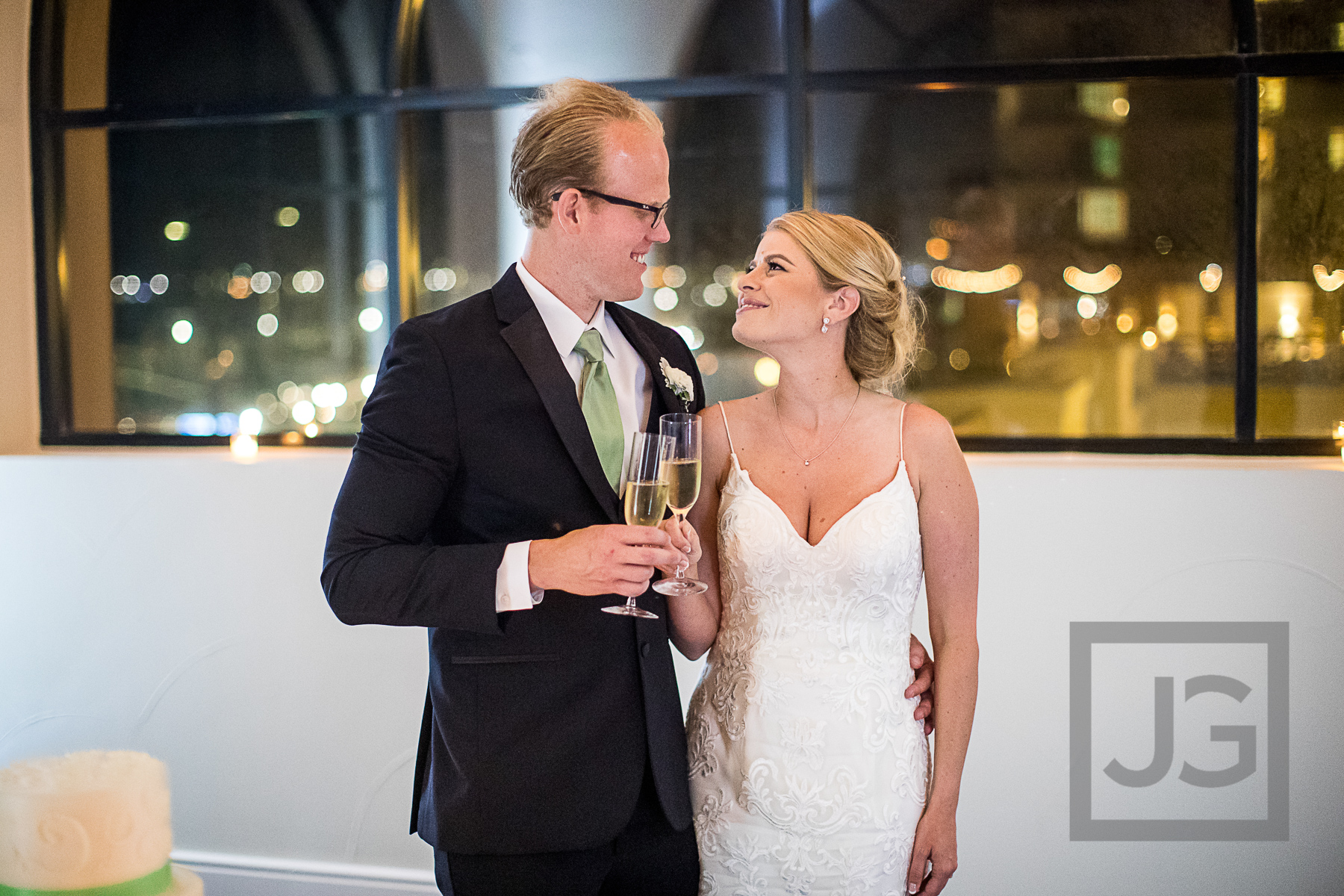 Hilton Waterfront Wedding Reception Toast